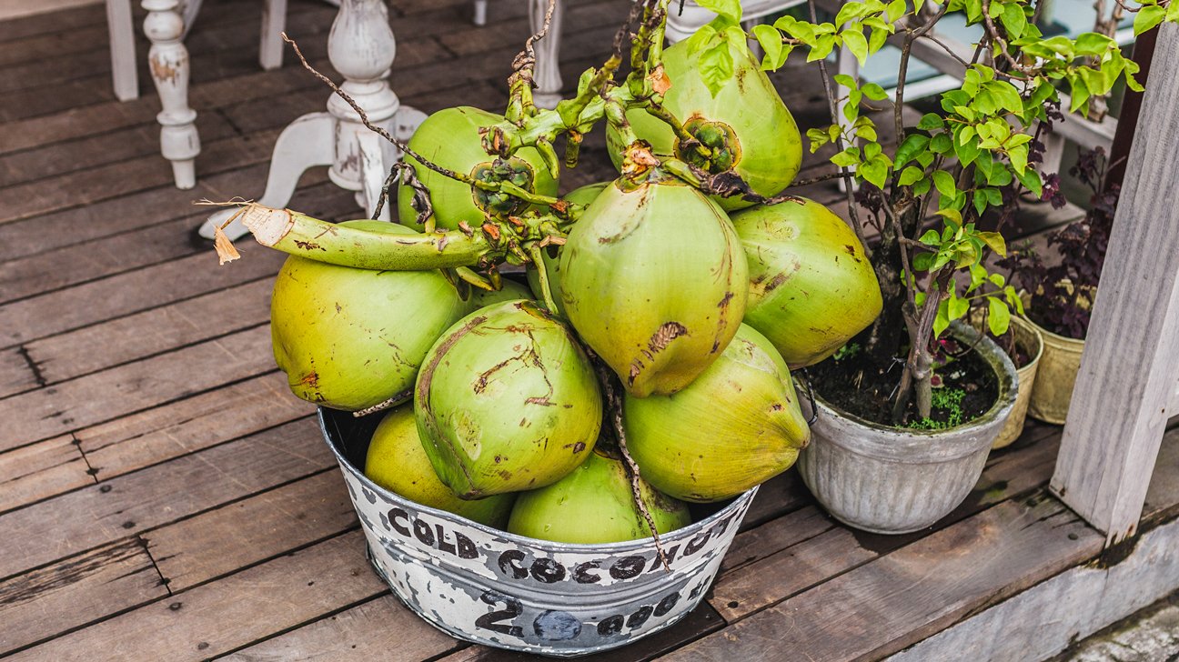 Fresh coconuts